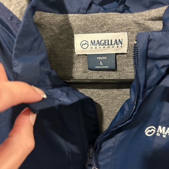 Magellan Outdoors Kids Navy Raincoat - Picture 2 of 4